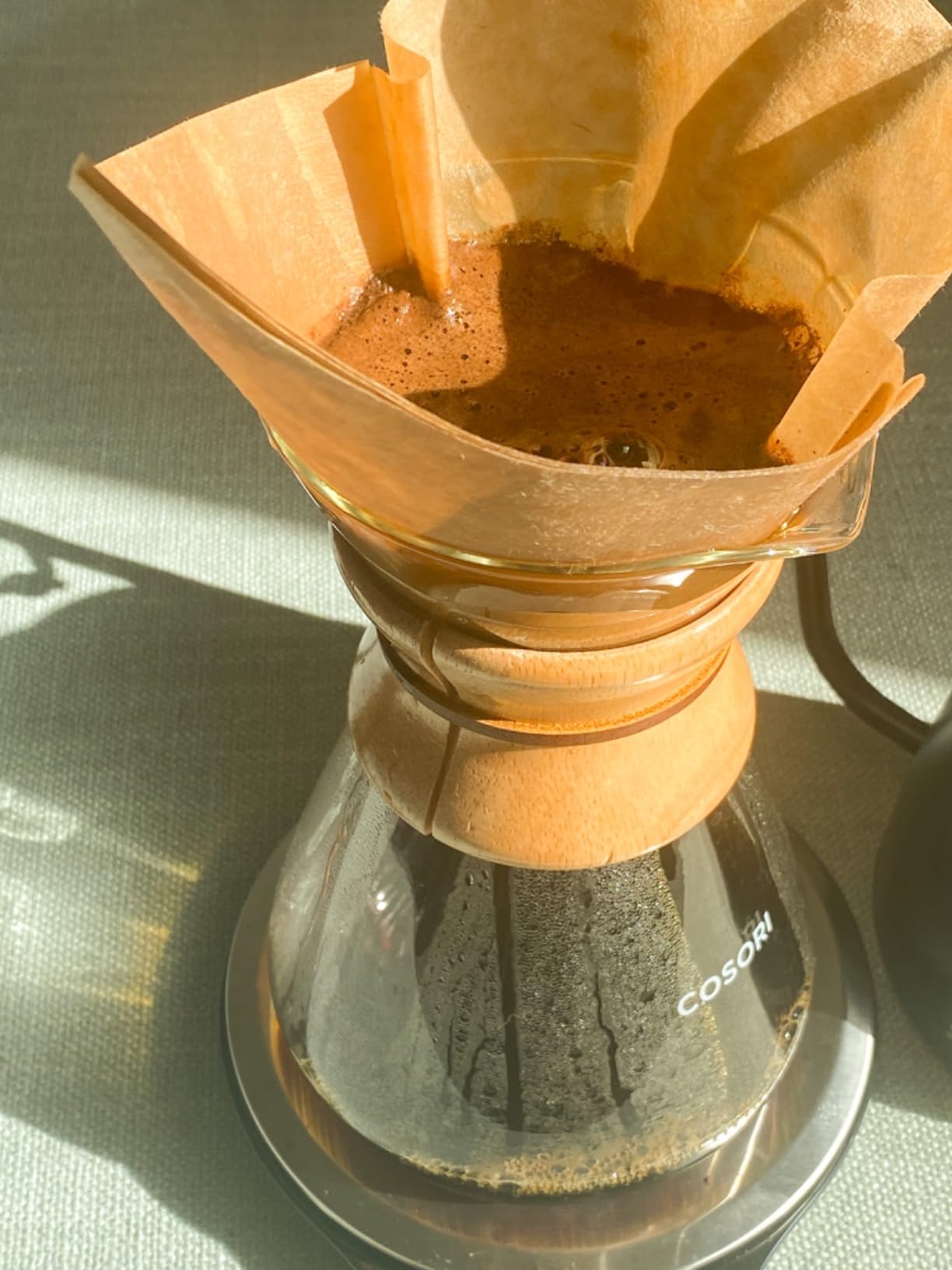 Chemex Pour Over Coffee Maker Set, 10 Cup Glass Carafe + 100 Filters 50oz customer photo 1