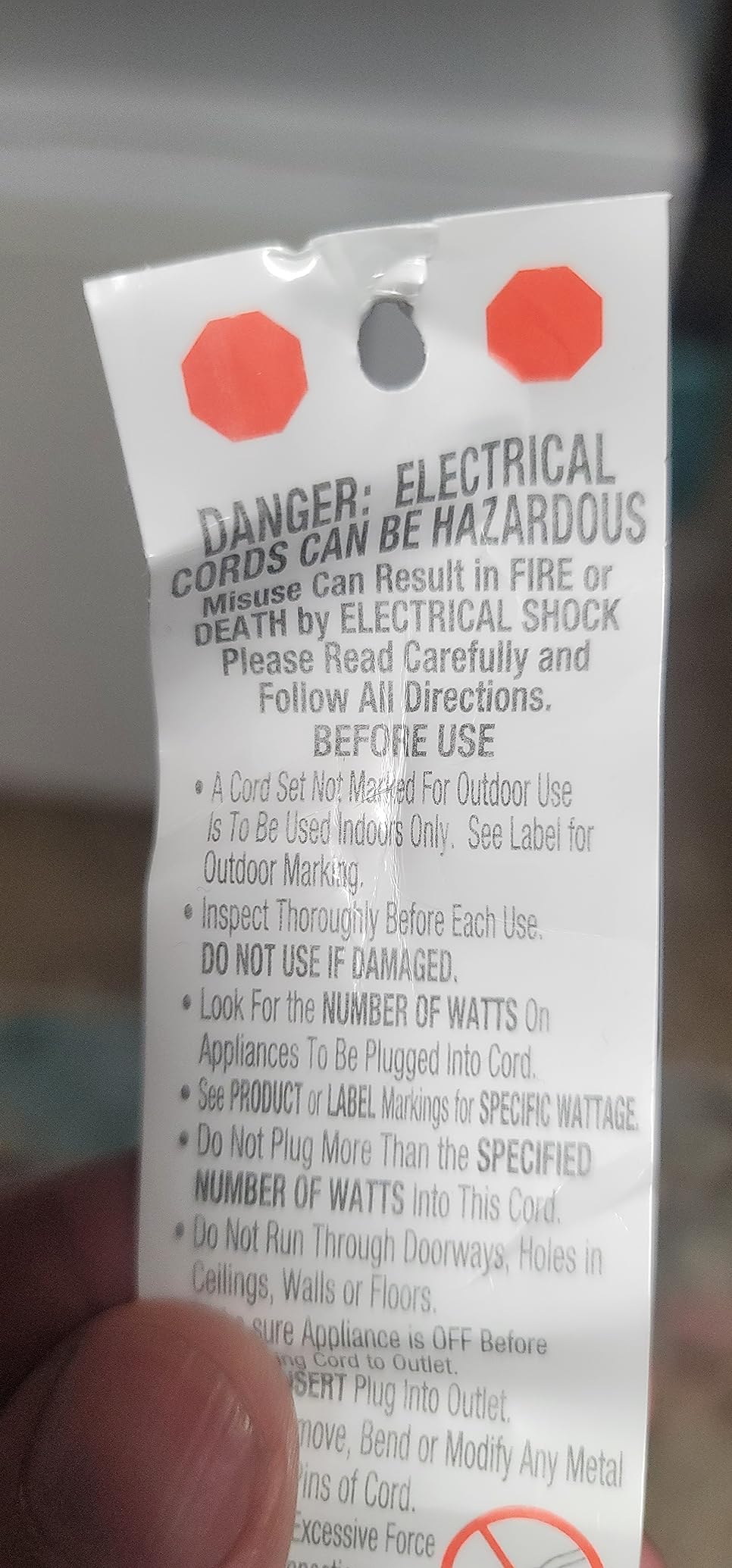 Clear Power 50 ft 12/3 SJTW Heavy Duty Outdoor Extension Cord, Water & Weather Resistant, Flame Retardant, Yellow, 3 Prong Grounded Plug, CP10145 customer photo 2