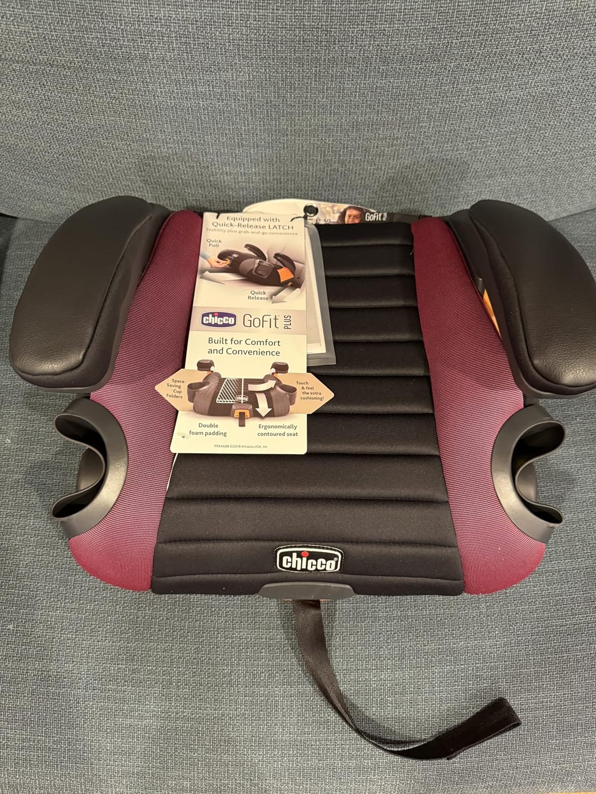 Chicco GoFit Plus Backless Booster Seat, with Quick-Release Latch customer photo 2