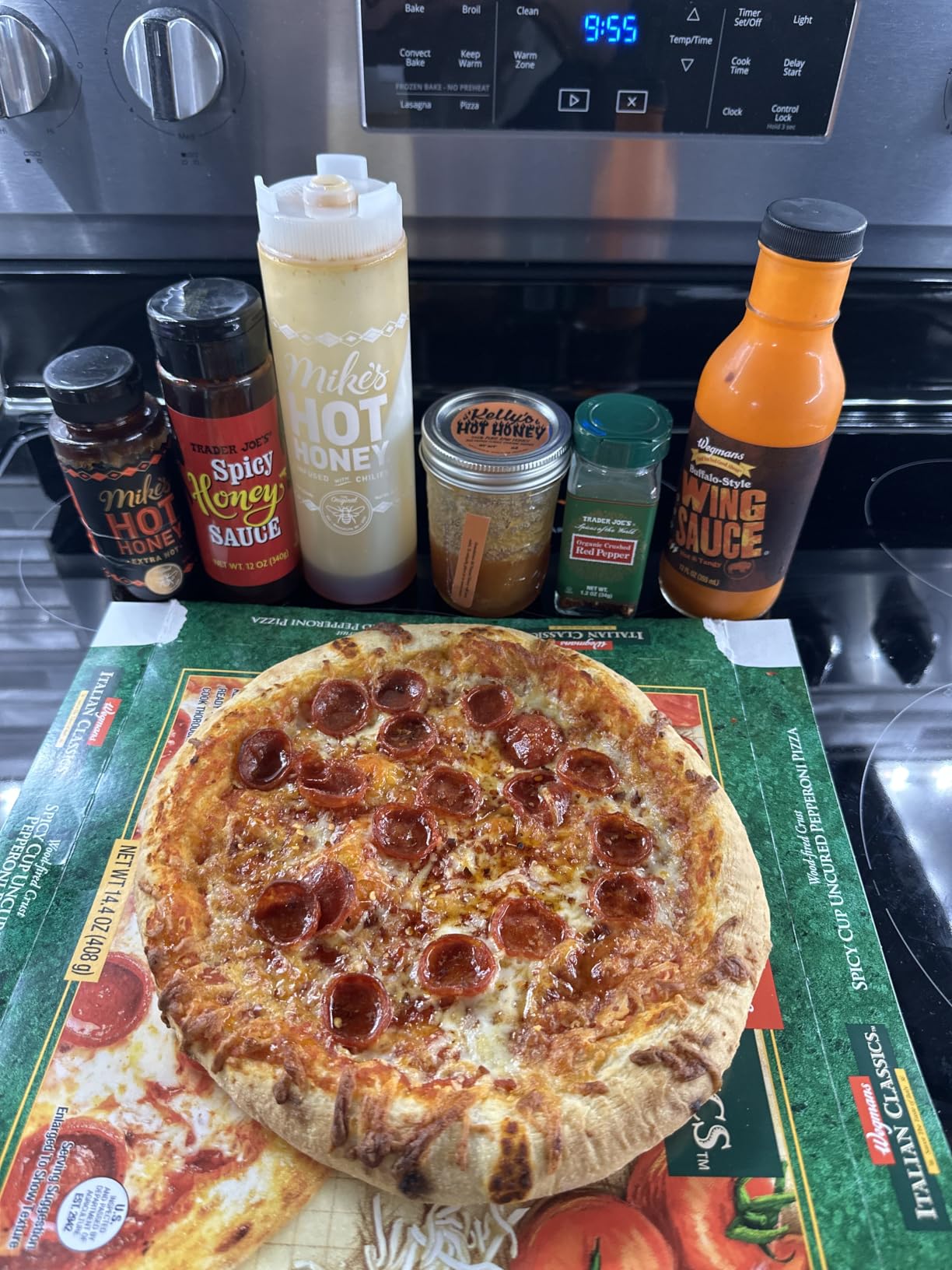 Mike's Hot Honey, America's #1 Brand of Hot Honey, Spicy Honey Infused with Chili Peppers, Certified Kosher, Gluten-Free, Paleo-Friendly, Sweet Heat, Perfect for Hot Sauce Lovers (10oz Bottle, 1 Pack) customer photo 2