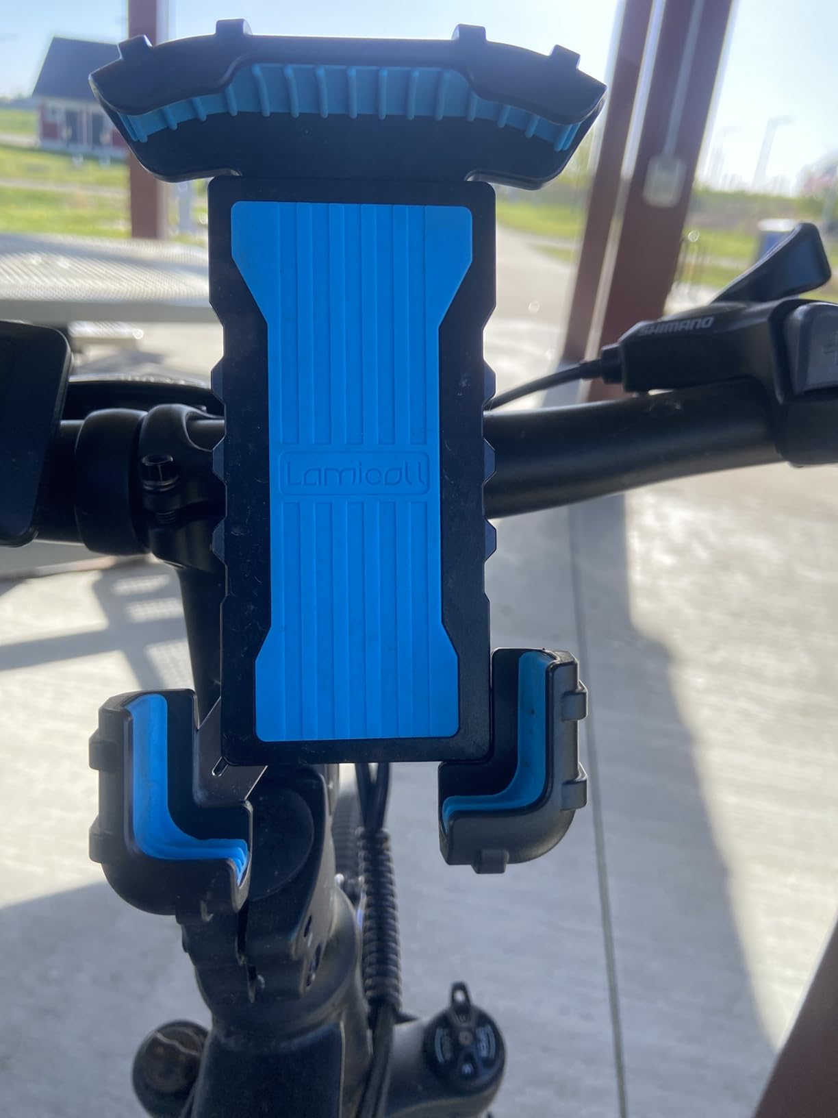 Lamicall Bike Phone Holder Motorcycle Mount - One-Hand Operation, Lockable customer photo 2