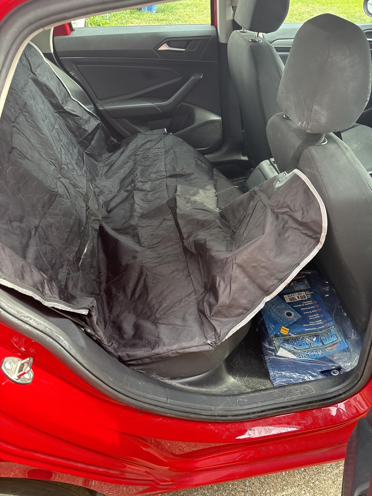 Mancro Dog Car Seat Cover for Back Seat, Waterproof Dog Hammock for Car customer photo 2