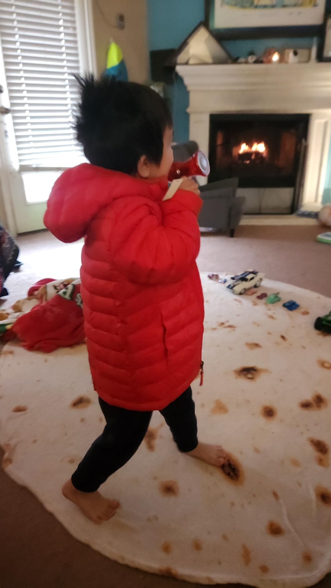 Amazon Essentials Boys and Toddlers' Lightweight Water-Resistant Packable Hooded Insulated Puffer Jacket customer photo 2