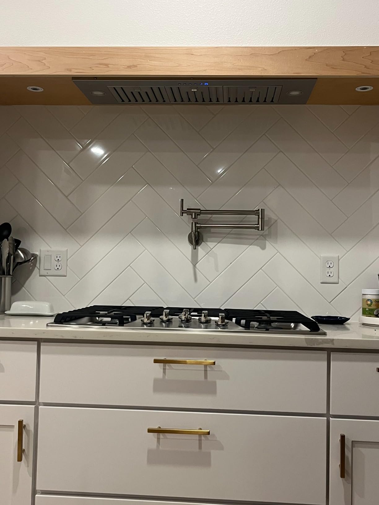 EKON Range Hood Insert 36 Inch, 900 CFM Kitchen Vent Hood, Built-in Ducted or Ductless Convertible, Remote & 4-Speed Touch Control, Adjustable LED Lights, Stainless Steel, NAB02-36 customer photo 1