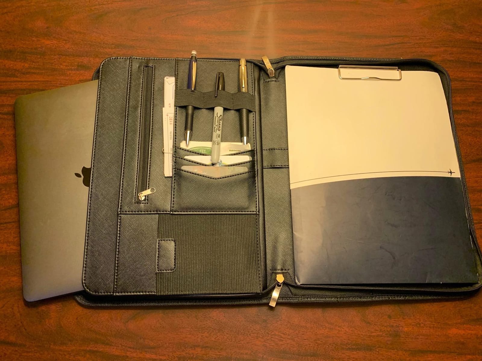 ProCase Portfolio Business Padfolio Folder with Zipper -Black customer photo 2
