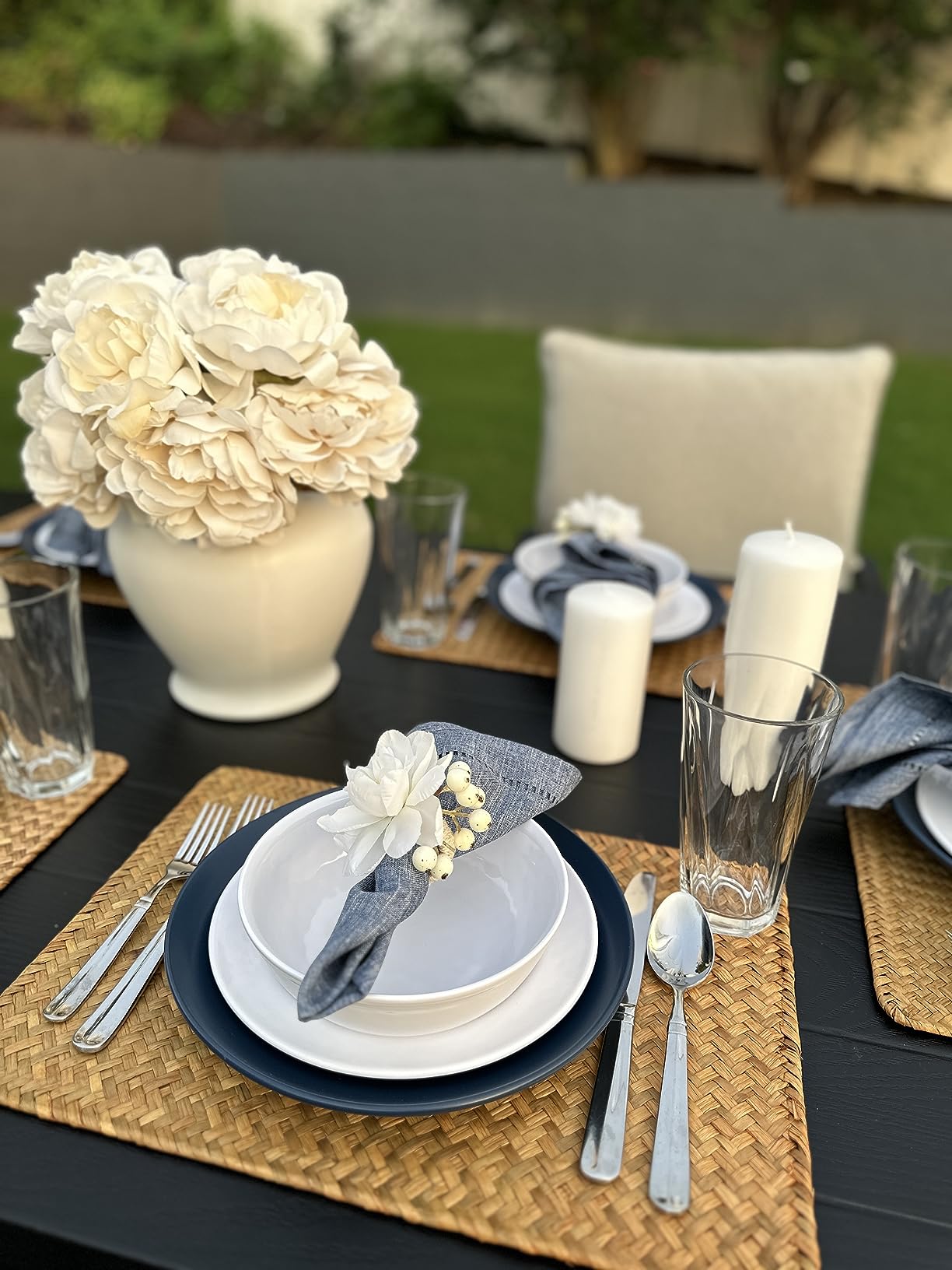 TP 18-Piece Melamine Dinnerware Sets, Service for 6, White customer photo 1