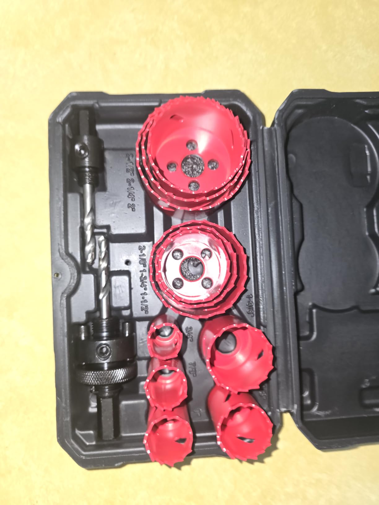 Bi-Metal Hole Saw Kit, HYCHIKA 17 Pcs High Speed Steel 3/4