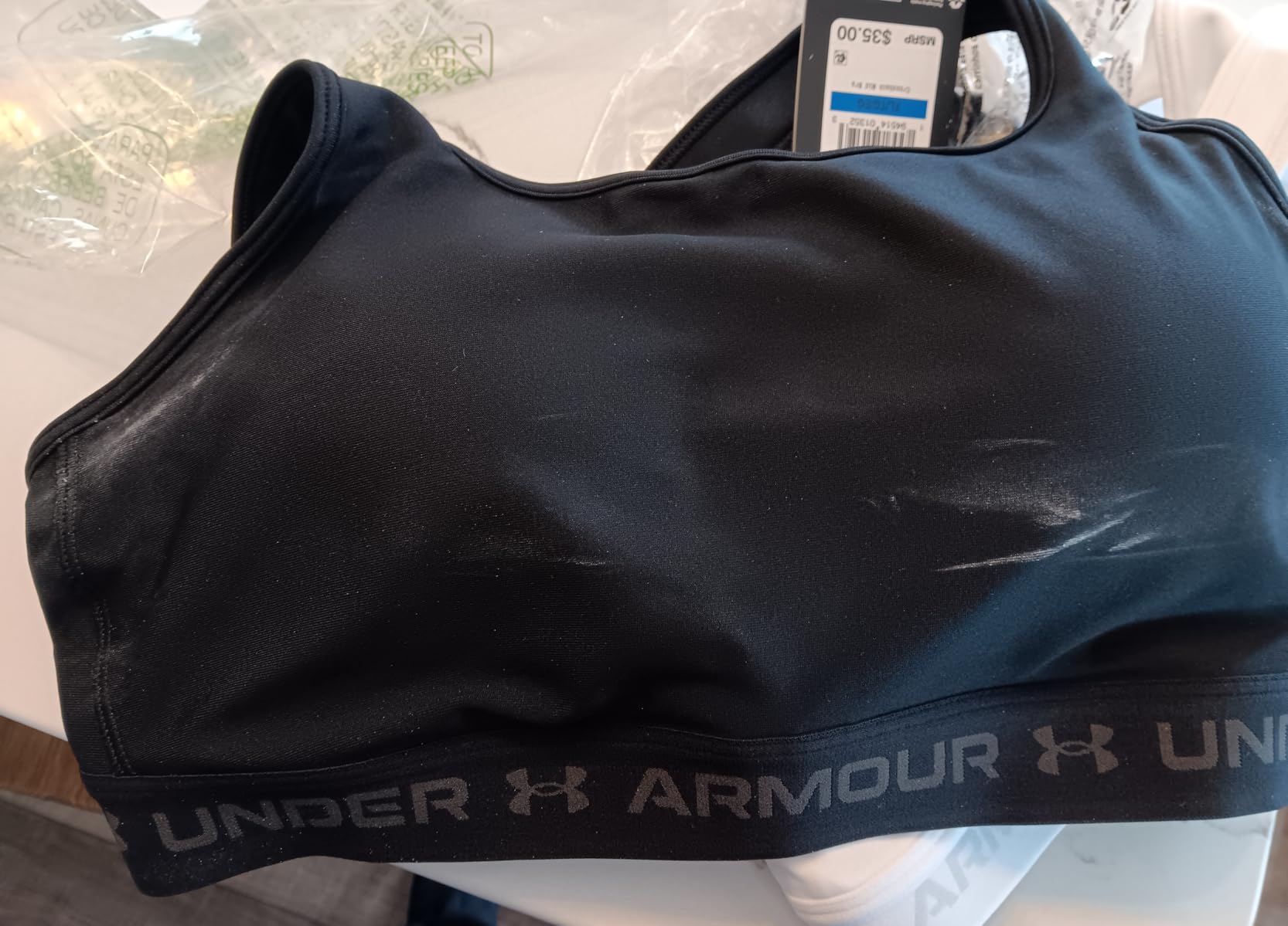 Under Armour Women's Crossback Mid Impact Sports Bra customer photo 1
