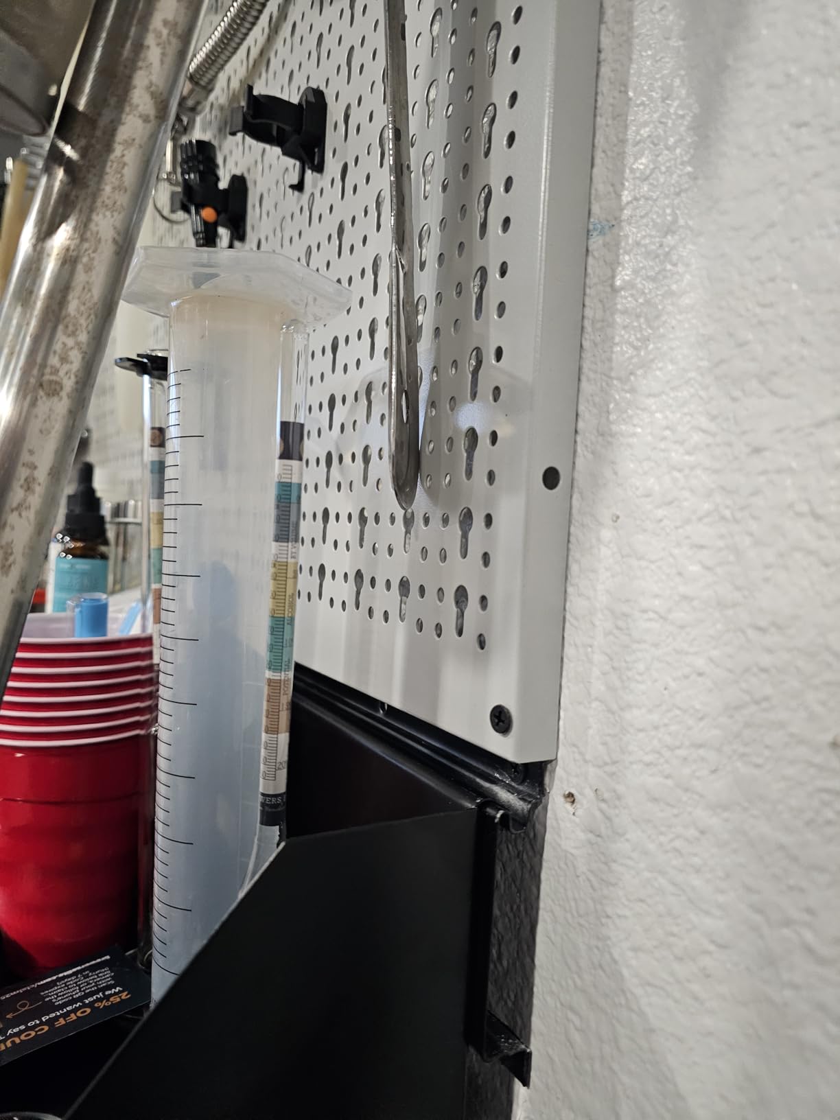 TORACK Pegboard Wall Organizer Kit 48x24 in, Garage Metal Tool Pegboard customer photo 2