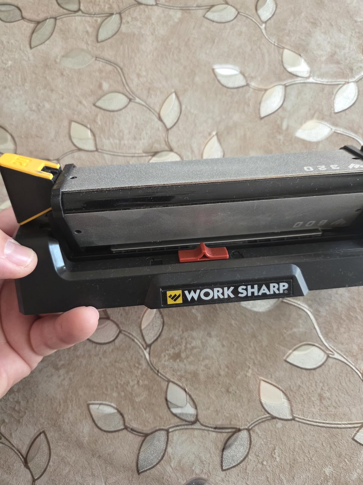 Work Sharp Benchstone Knife Sharpener, 3 sided for faster manual pocket or hunting knife sharpening customer photo 2