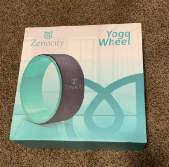 Yoga Back Roller - Yoga Wheel for Stretching and Back Pain Relief - Back Stretcher - Foam Roller - Balance Accessory for Stretching - Thick Padding for Comfort - Improve Flexibility customer photo 2
