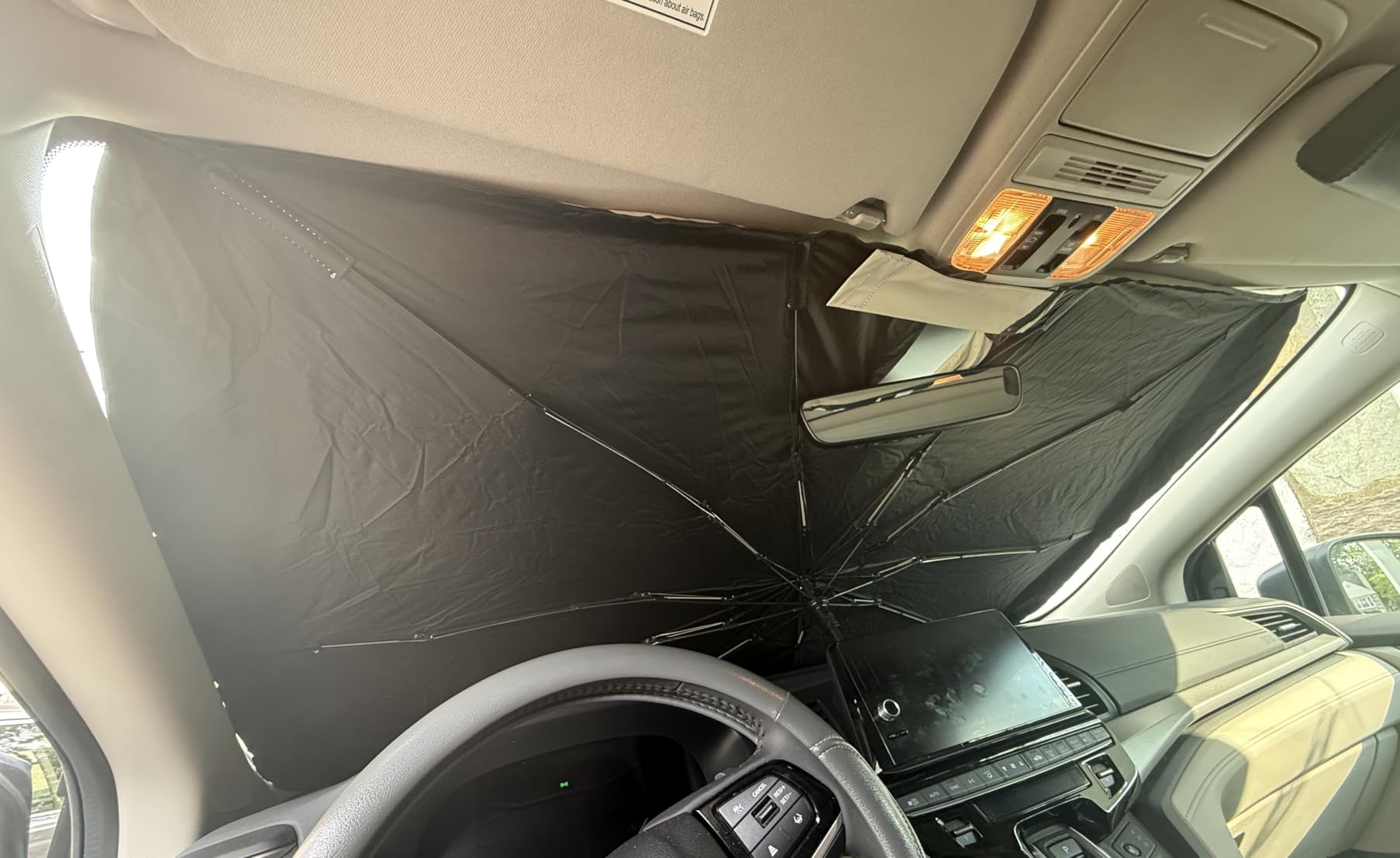 KUST Custom Fit Windshield Sun Shade for 2020-2024 2025 2026 Toyota Corolla (Not for Corolla Cross) Accessories Sunshade Sun Visor Protector Foldable Blocks UV Rays Keep Cooler customer photo 1