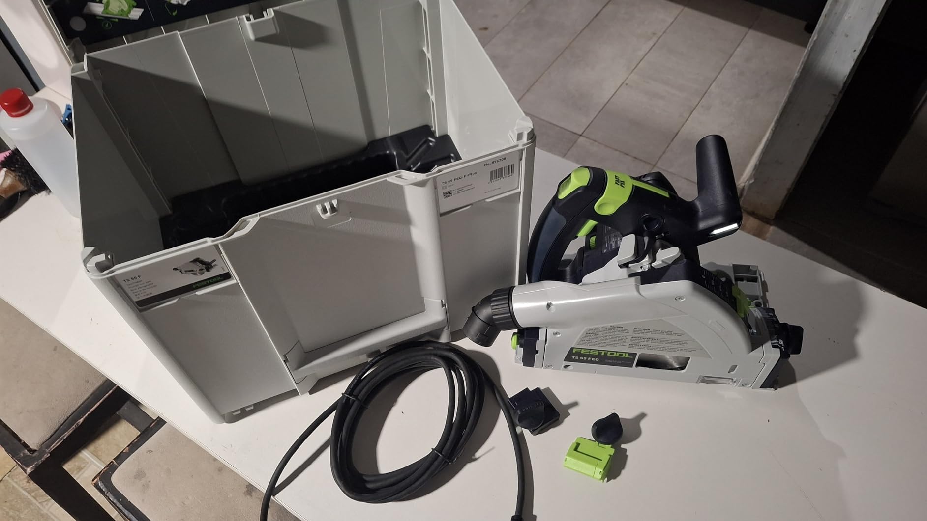 Festool Plunge-Cut Track Saw TS 55 FEQ-F-Plus-FS with 55-Inch (1400mm) Guide Rail customer photo 2