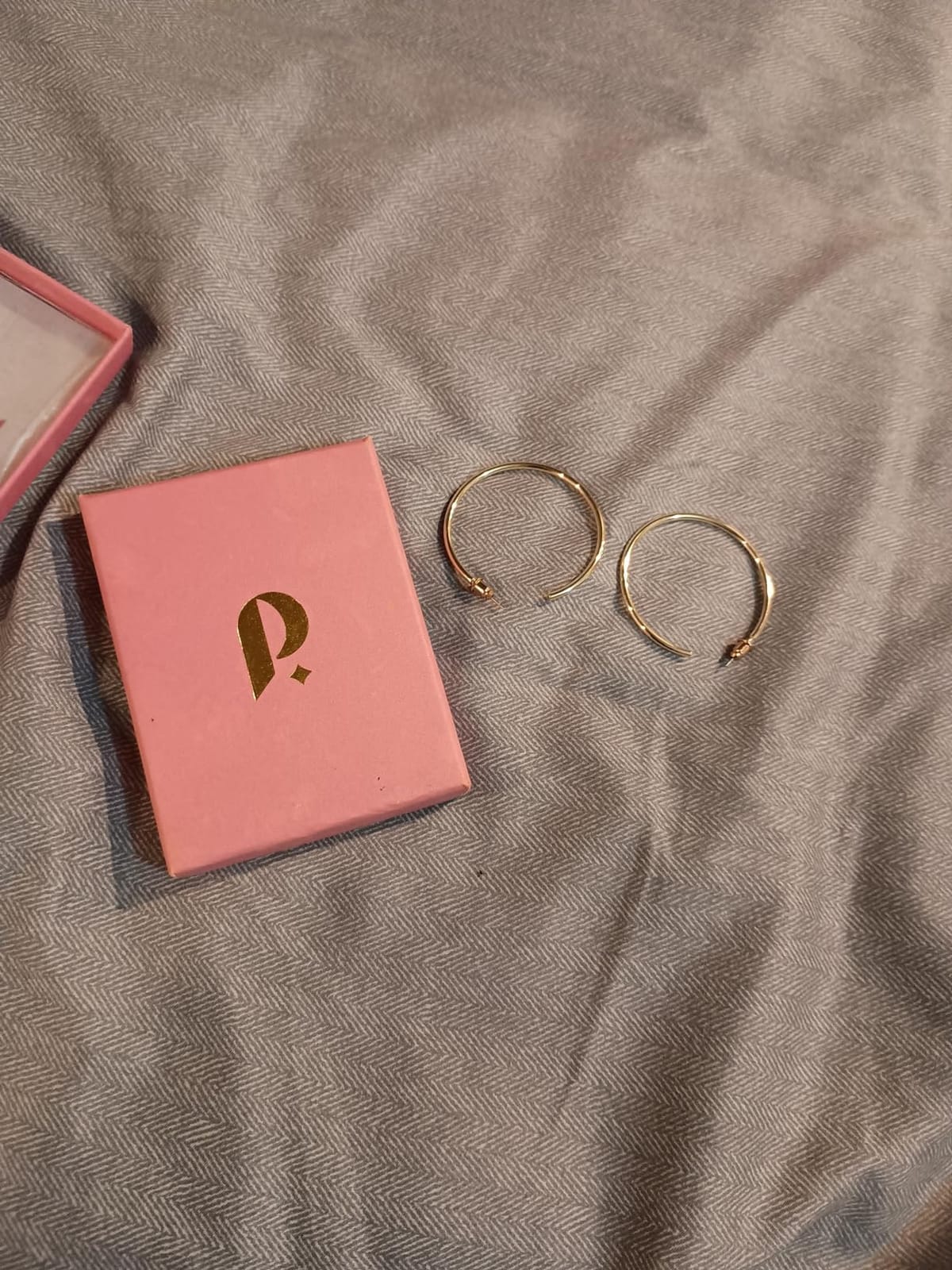 PAVOI 14K Gold Plated Hoop Earrings for Women - 2mm Thick Infinity Hoops - Lightweight Loop Earrings Set customer photo 2