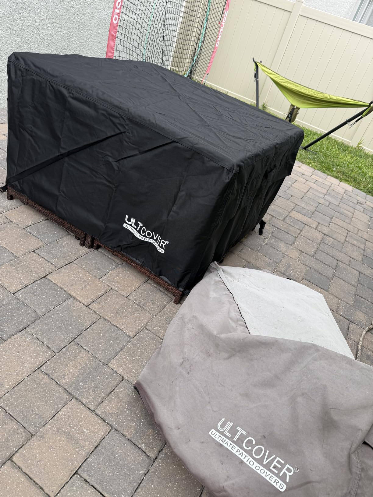 ULTCOVER Waterproof Round Patio Fire Pit Table Cover 32 inch customer photo 2