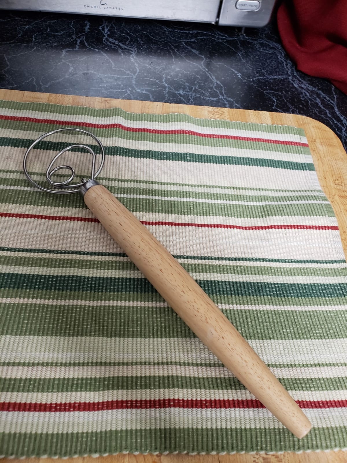 Danish Dough Whisk Bread Mixer 2 Pack | Premium Stainless Steel Dutch Whisk With a Dough Scraper for Bread, Pastry or Pizza Dough - Perfect Baking customer photo 2