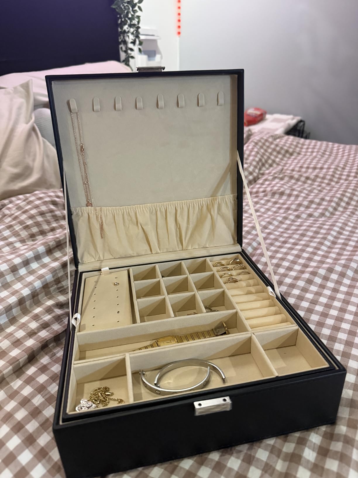 ProCase 2 Layers Jewelry Box for Women -Black customer photo 1