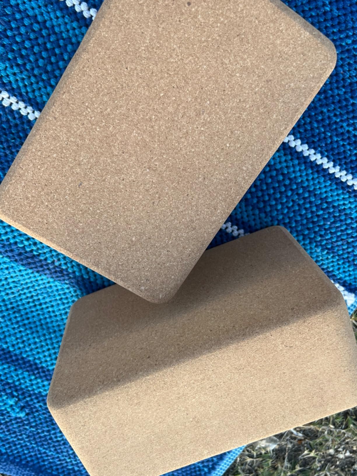 Cork Yoga Blocks 2 Pack Set -Natural Cork from Portugal, 9