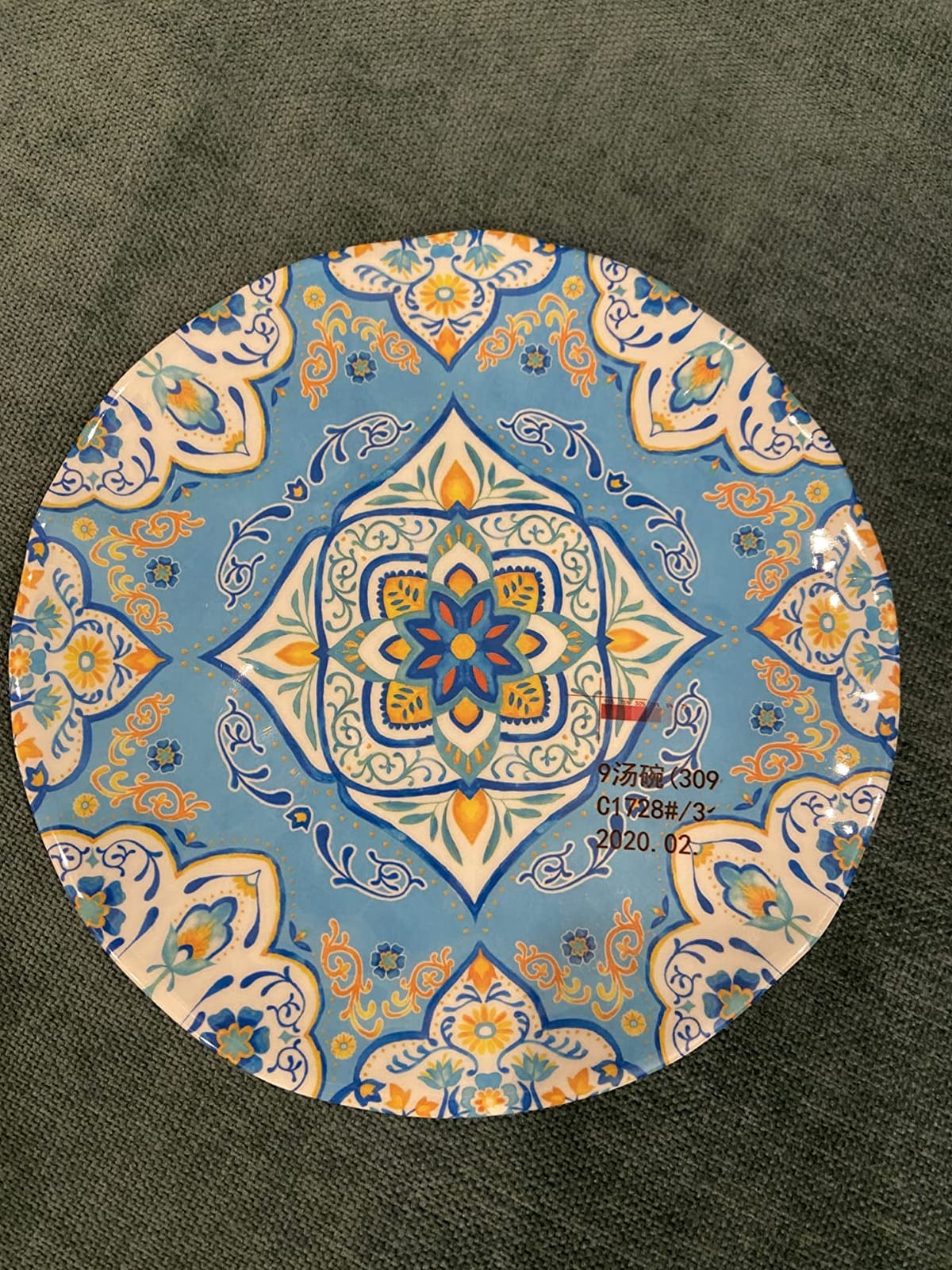 Melamine Dinnerware Set 12 Pcs Durable Dishware Colorful Plate Bowl Set Dishwasher Safe Shatter Proof Chip Resistant Not Microware Not Oven (Multicolor) customer photo 1