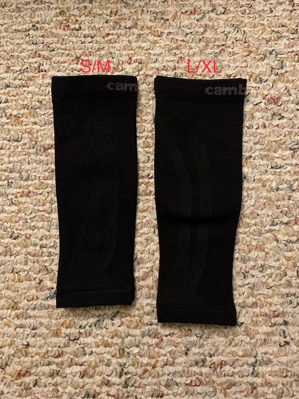 CAMBIVO Calf Compression Sleeve 3 Pairs Footless Compression Socks Running customer photo 1