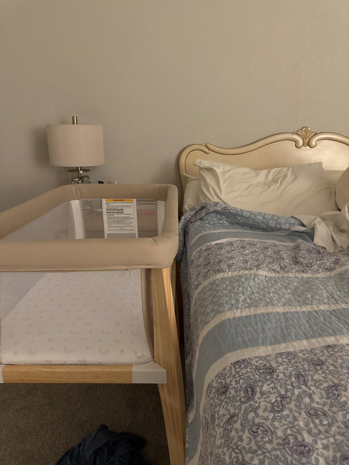 Baby Delight Beside Me Dreamer Bassinet | Bedside Sleeper | 7-Position Height Adjustment | Driftwood Grey customer photo 1