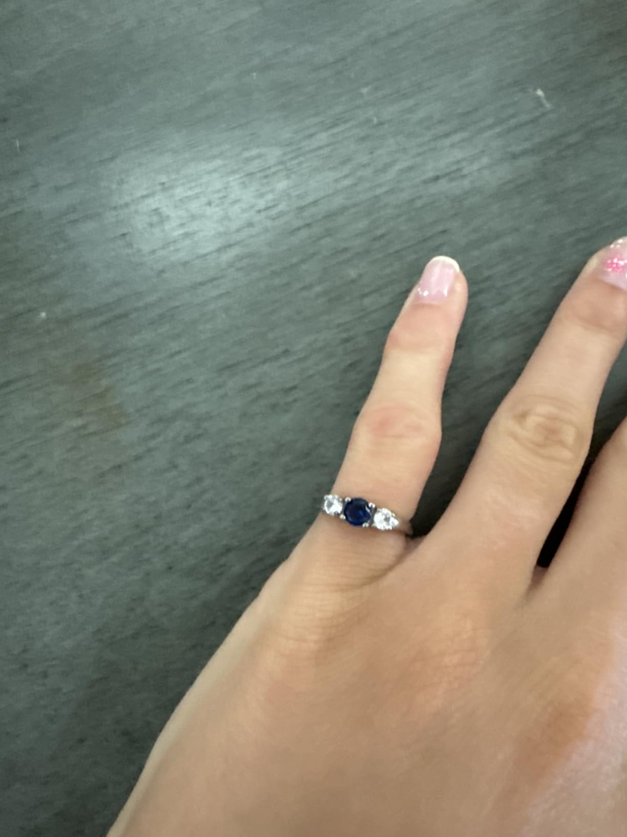 Classic Birthstone Rings for Girls Women Size 1-10 Cubic Zirconia Stainless Steel Birthday Mother's Ring Daughter Gifts Dainty Ring Jewelry customer photo 1
