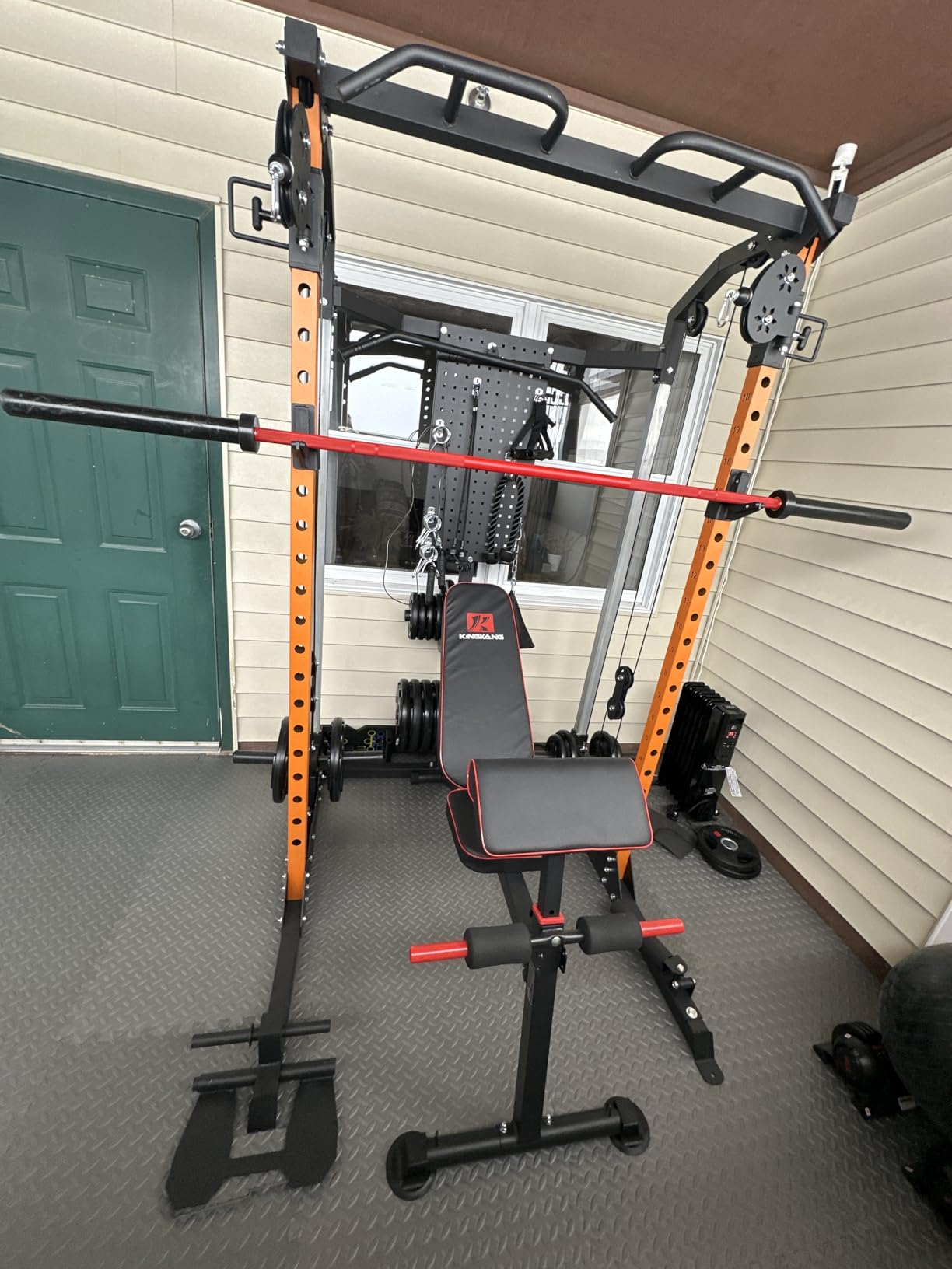K KiNGKANG Adjustable Weight Bench for Home Gym Full Body Strength Training customer photo 1