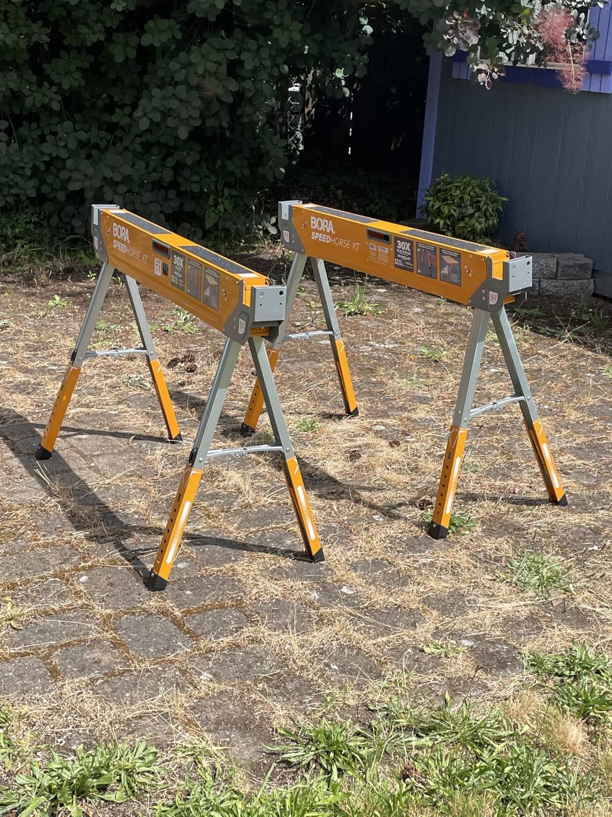 BORA Speedhorse XT Saw Horses 2 Pack Adjustable Folding Heavy Duty Sawhorse customer photo 2