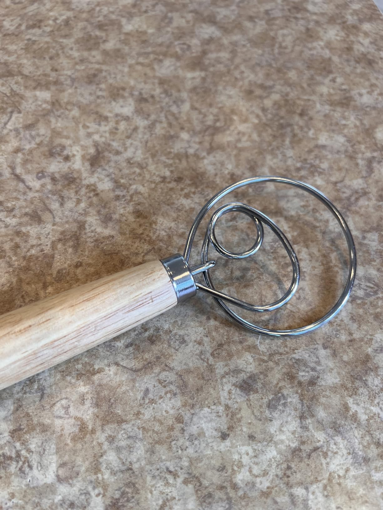 Danish Dough Whisk, Sourdough Tools For Bread Mixer,Sourdough Starter Kit, Dutch Style Bread Whisk For Sourdough Cooking Kitchen with Stainless Steel Danish Sourdough Whisks13