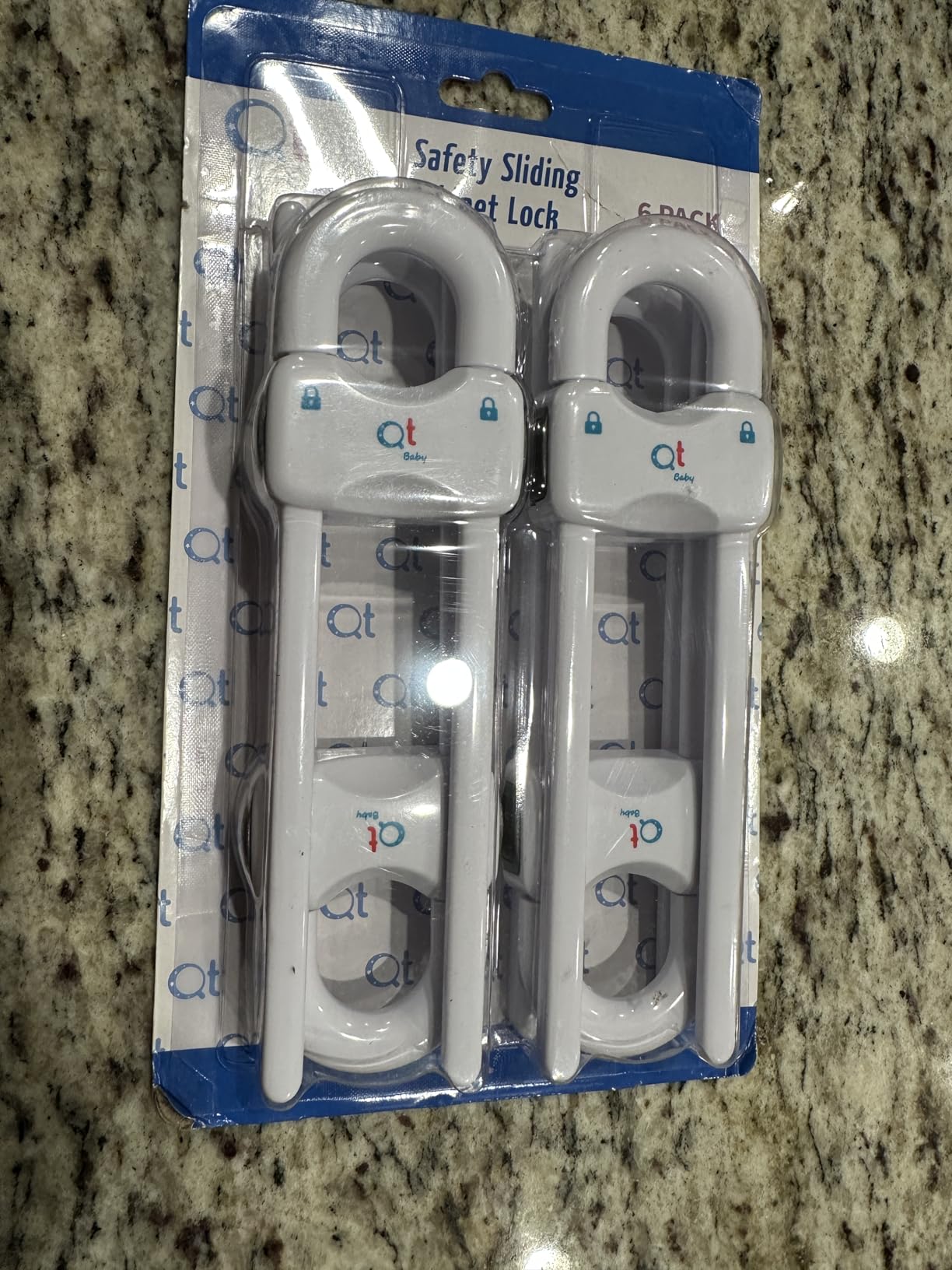 QT BABY Baby Proofing Cabinet Locks | Adjustable U Shaped Baby Safety Latches for Drawers, Fridge, Closet |Modern Baby Proofing Cabinet Lock with Extra Secure Lock Buttons (Pack of 2, White) customer photo 2