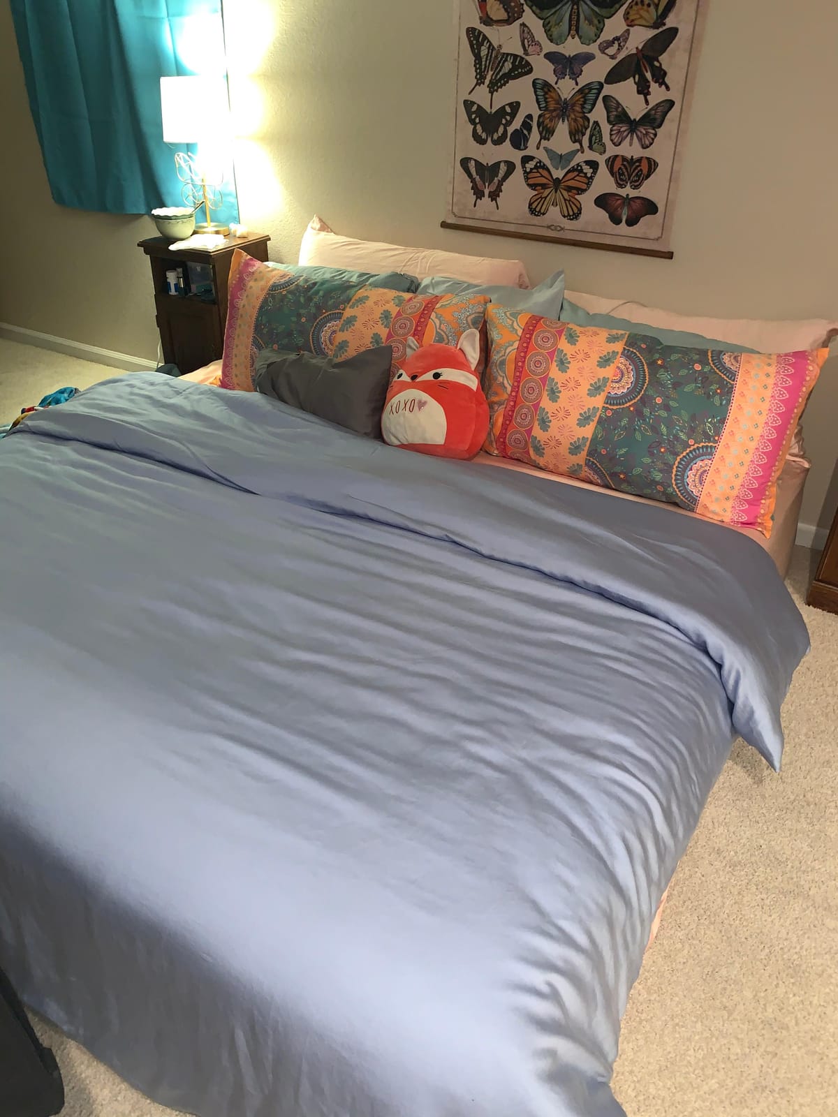 SIJO AiryWeight Tencel Duvet Cover, 100% Lyocell Derived from Eucalyptus, Buttery Soft, Best Cooling Sheets By Architectural Digest (Fog, King/Cal King 106