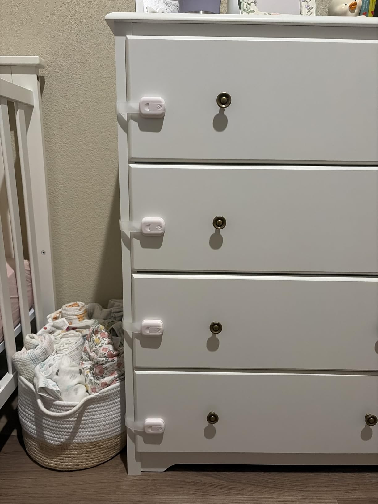 4our Kiddies 14 Pack Cabinet Locks Baby Proofing, Adjustable Drawer Lock customer photo 2
