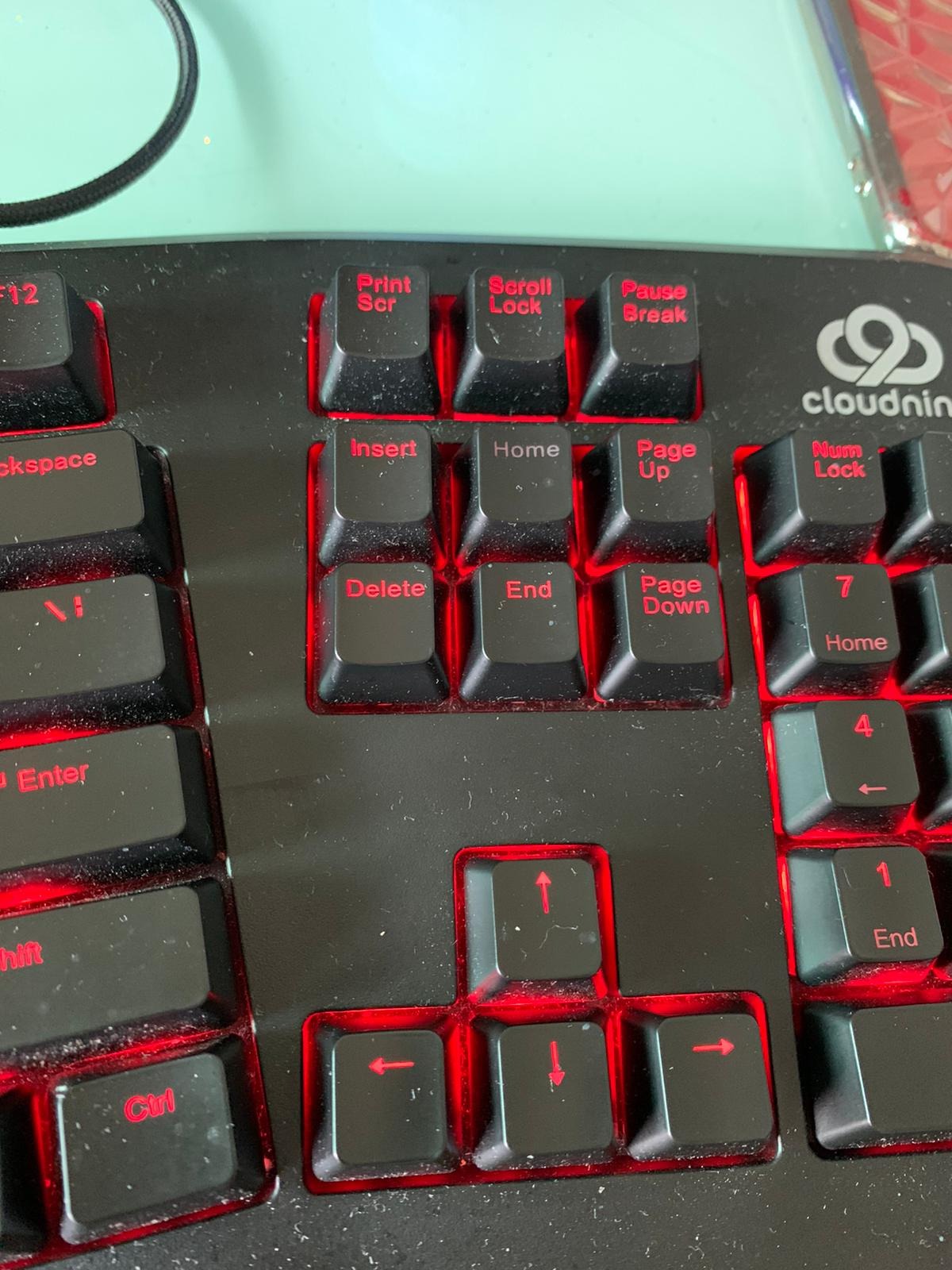 Cloud Nine C989 Ergonomic Mechanical Keyboard for PC - Kailh Linear Red Switches - RGB Light Up LED Backlit with USB - Ergo Split Key Board with Macro customer photo 1