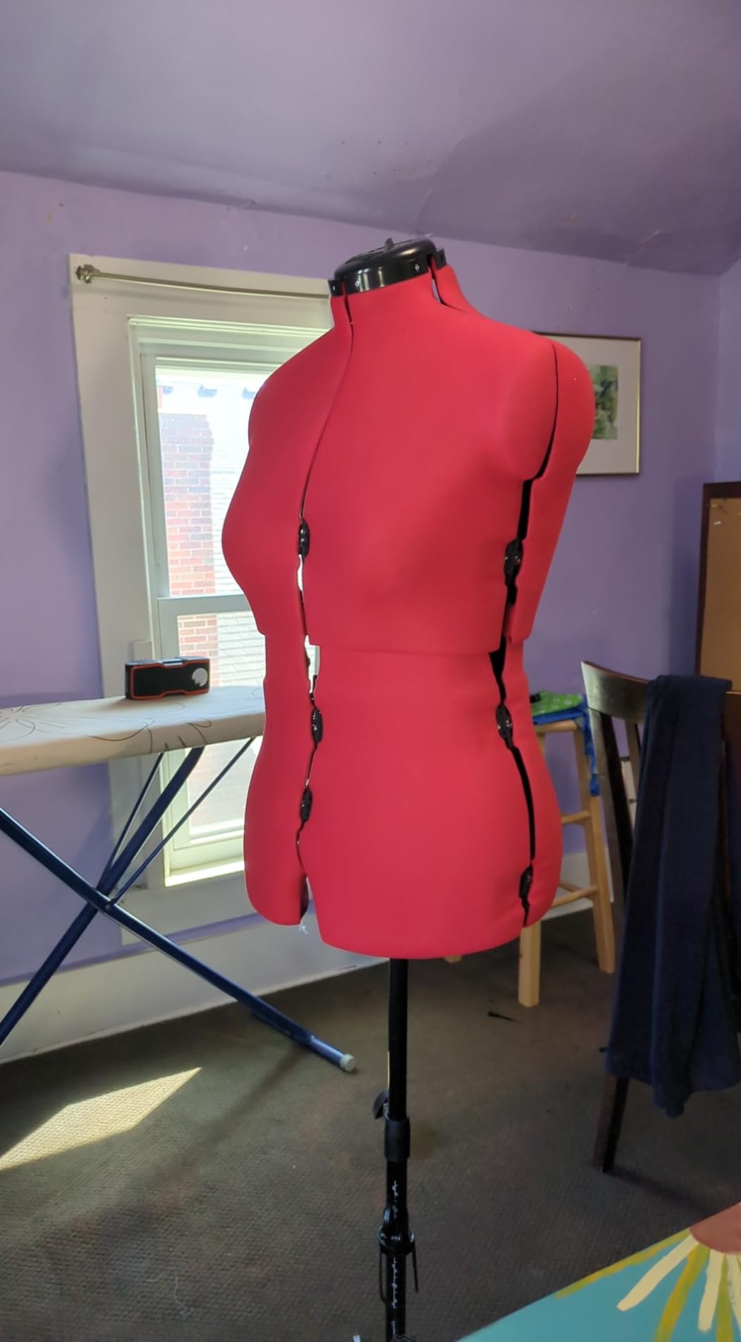 Adjustoform Sew Simple FG304 Adjustable Dress Form Poppy S-M (US Dress Size 4-12) 8 Part Female Sewing Mannequin + Pin Grip Hem Marker customer photo 2
