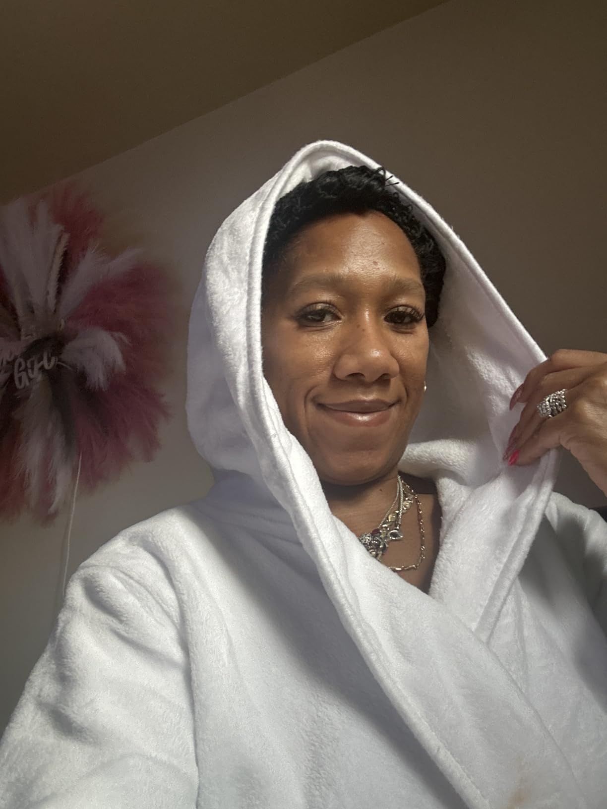 Premium Ultra Soft Robes for Women with Hood Plush Fleece Long Bathrobe customer photo 2