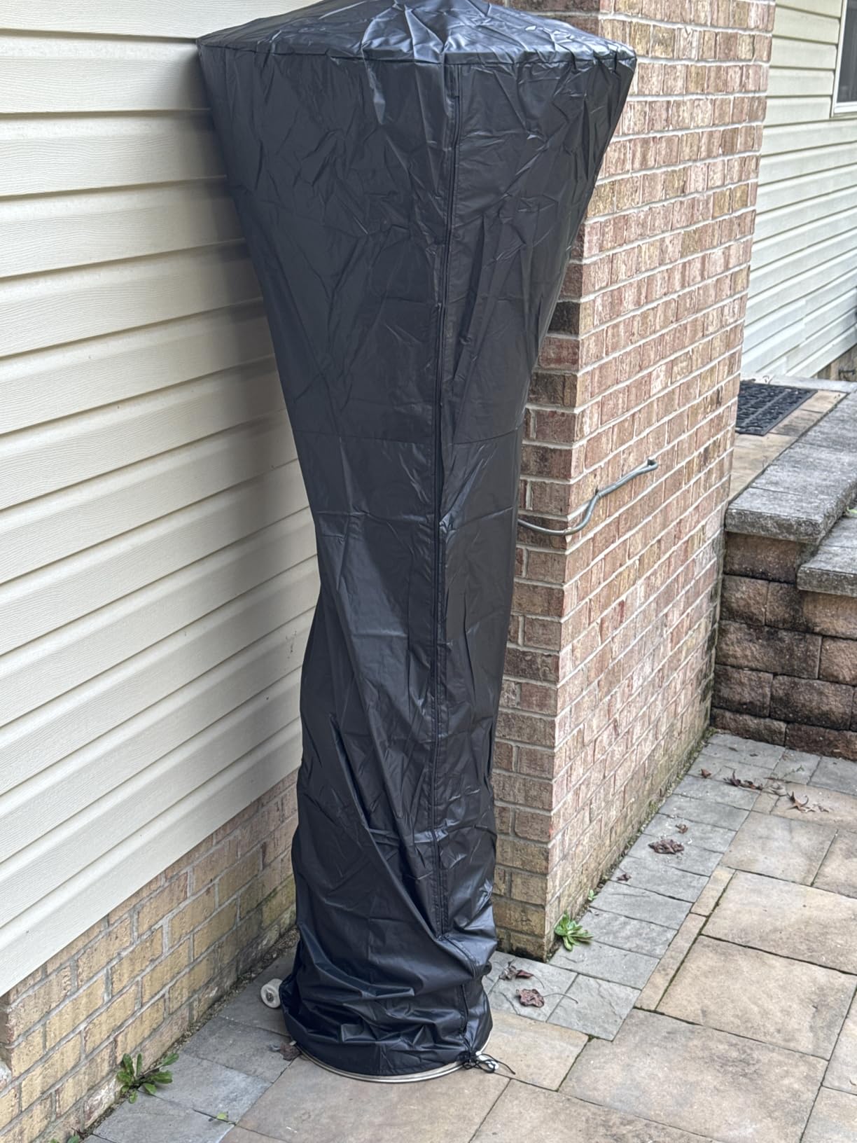 Patio Heater Covers with Zipper and Storage Bag,Waterproof,Dustproof,Wind-Resistant,Sunlight-Resistant,Snow-Resistant,Black,89'' Height x 33