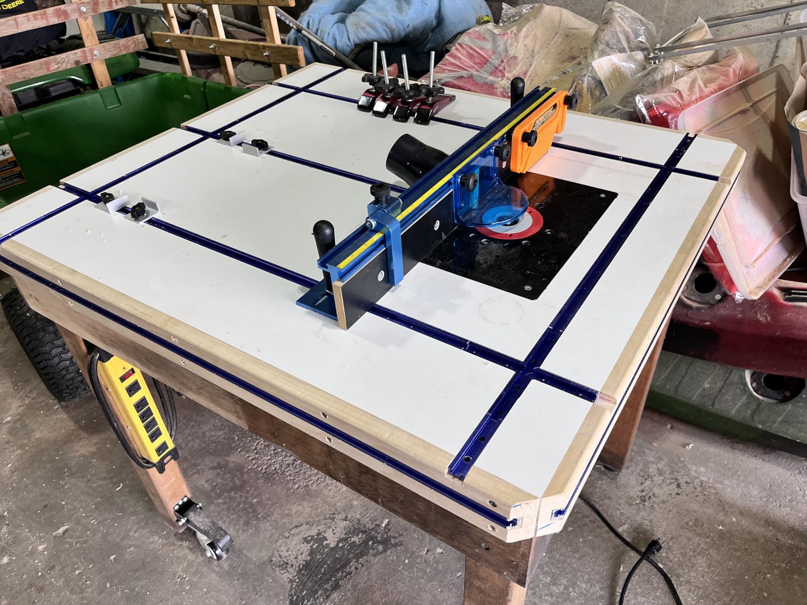 POWERTEC Router Table Fence Kit Deluxe System 3-3/8” Tall 24