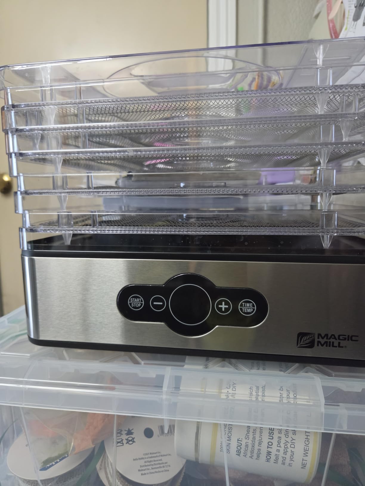 Magic Mill Food Dehydrator Machine | 5 Stackable Stainless Steel Trays, 48H Digital Adjustable Timer & Temperature Control Upto 167° Electric Dryer & Preserver for Jerky, Fruit, Dog Treats & Much More customer photo 1