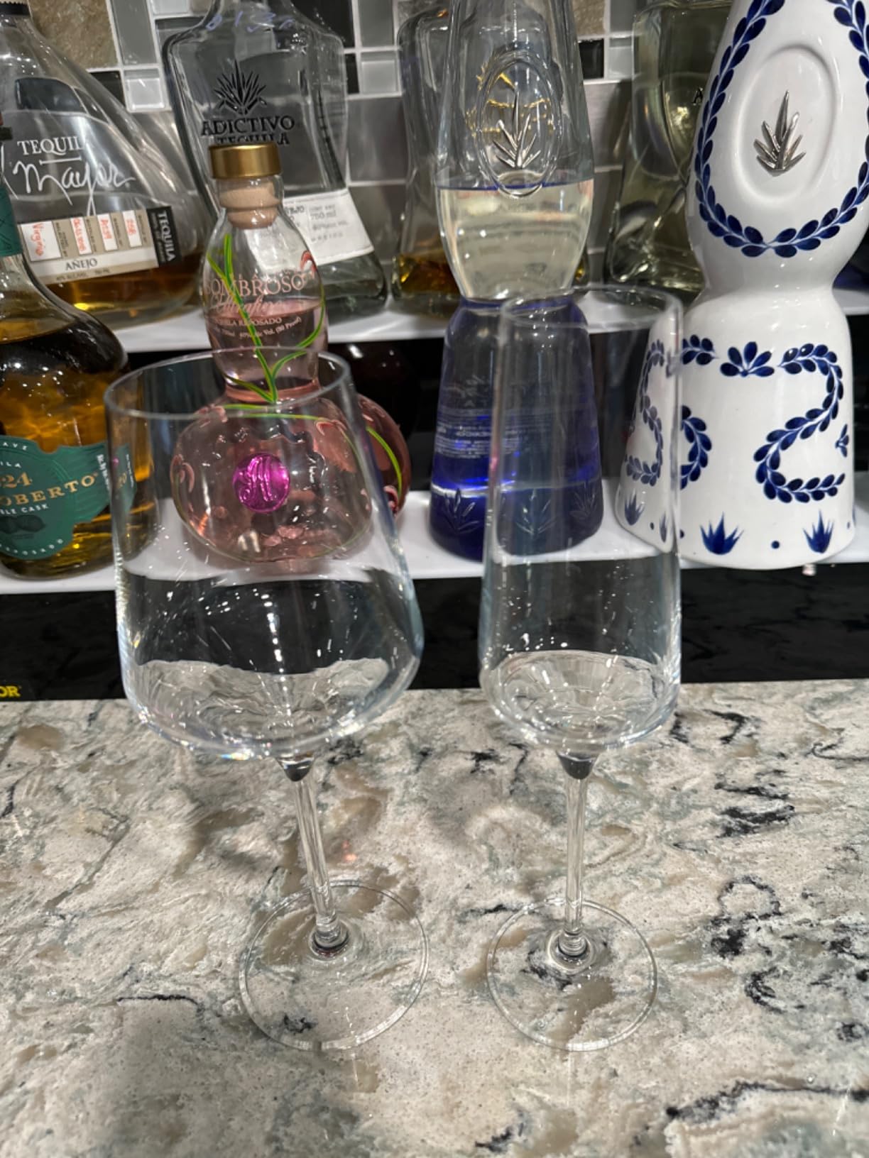 Krosno Champagne Flutes Set of 6, 6.1 oz, Avant-Garde Collection | Drinking Glasses, Led-Free Crystal Glasses for Prosecco Sparkling Wine, Wedding Champagne Flutes, Dishwasher Safe customer photo 1