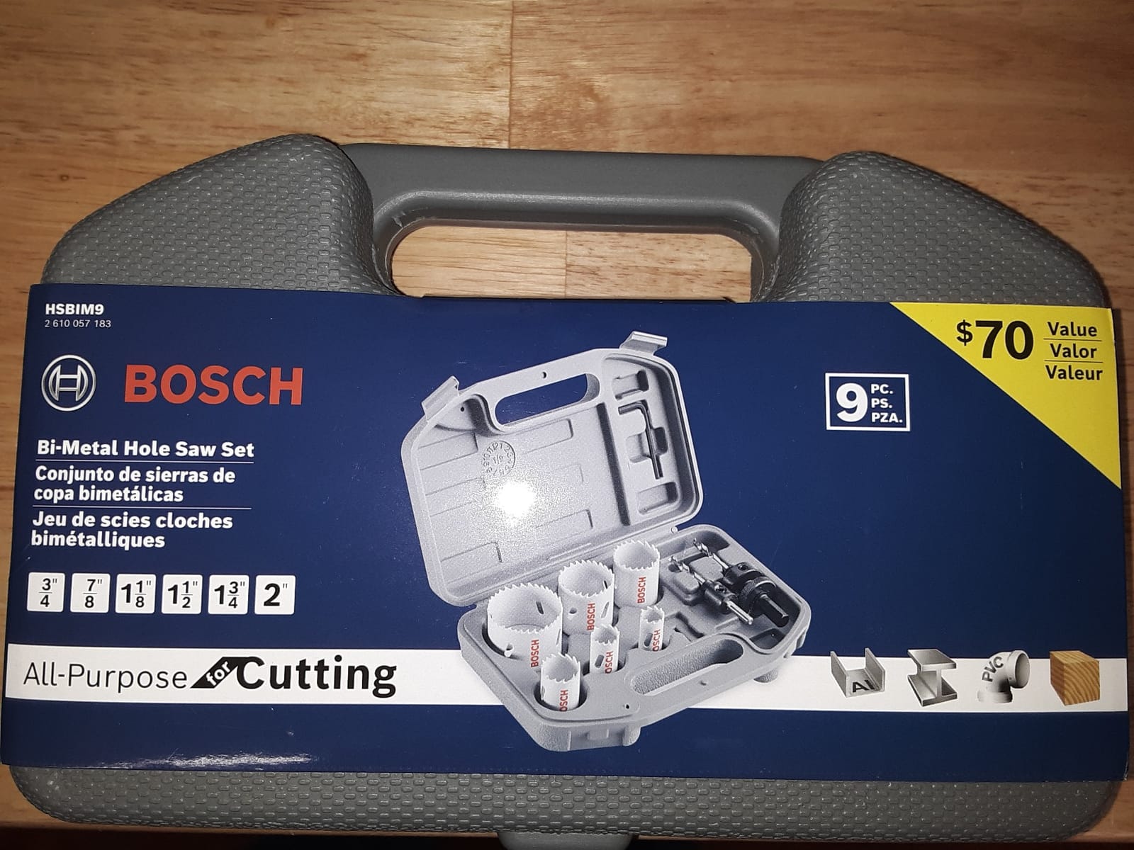 Bosch HSBIM9 9 pc. General-Purpose Bi-Metal Hole Saw Kit customer photo 2