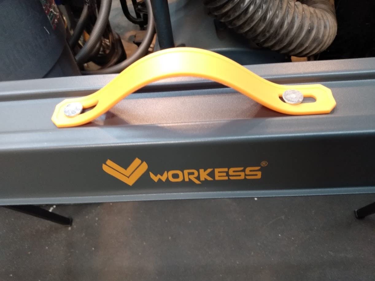WORKESS Saw Horses 2 Pack, Heavy Duty Folding Portable Saw Horses Table 2200 Lbs Load Capacity with 2x4 Support Legs, Fast Open Legs and Easy Grip Handle for Woodworking. customer photo 1