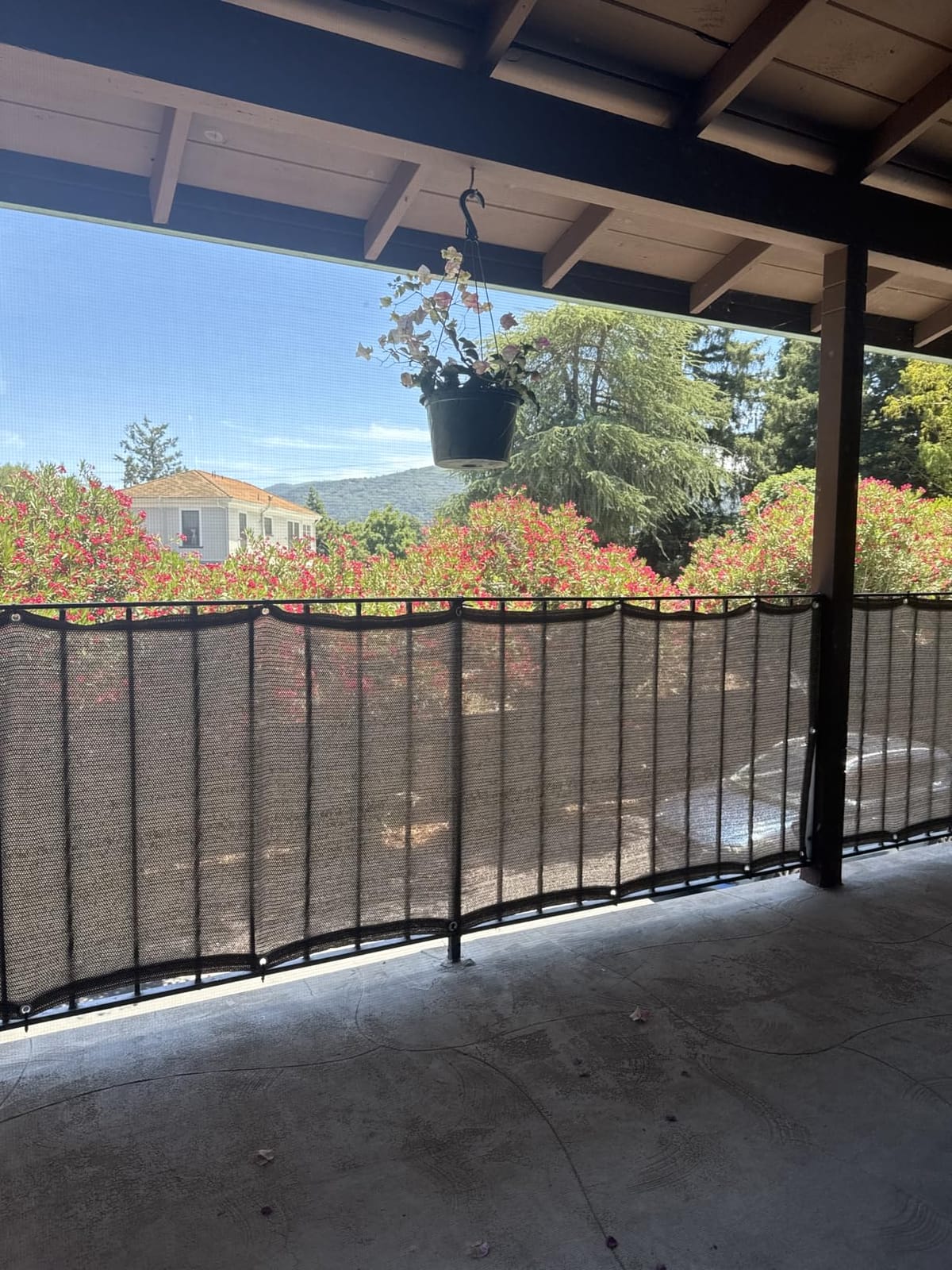 SUNNY GUARD 3' x 10' Balcony Privacy Screen, HDPE Patio Railing Cover Fence customer photo 1