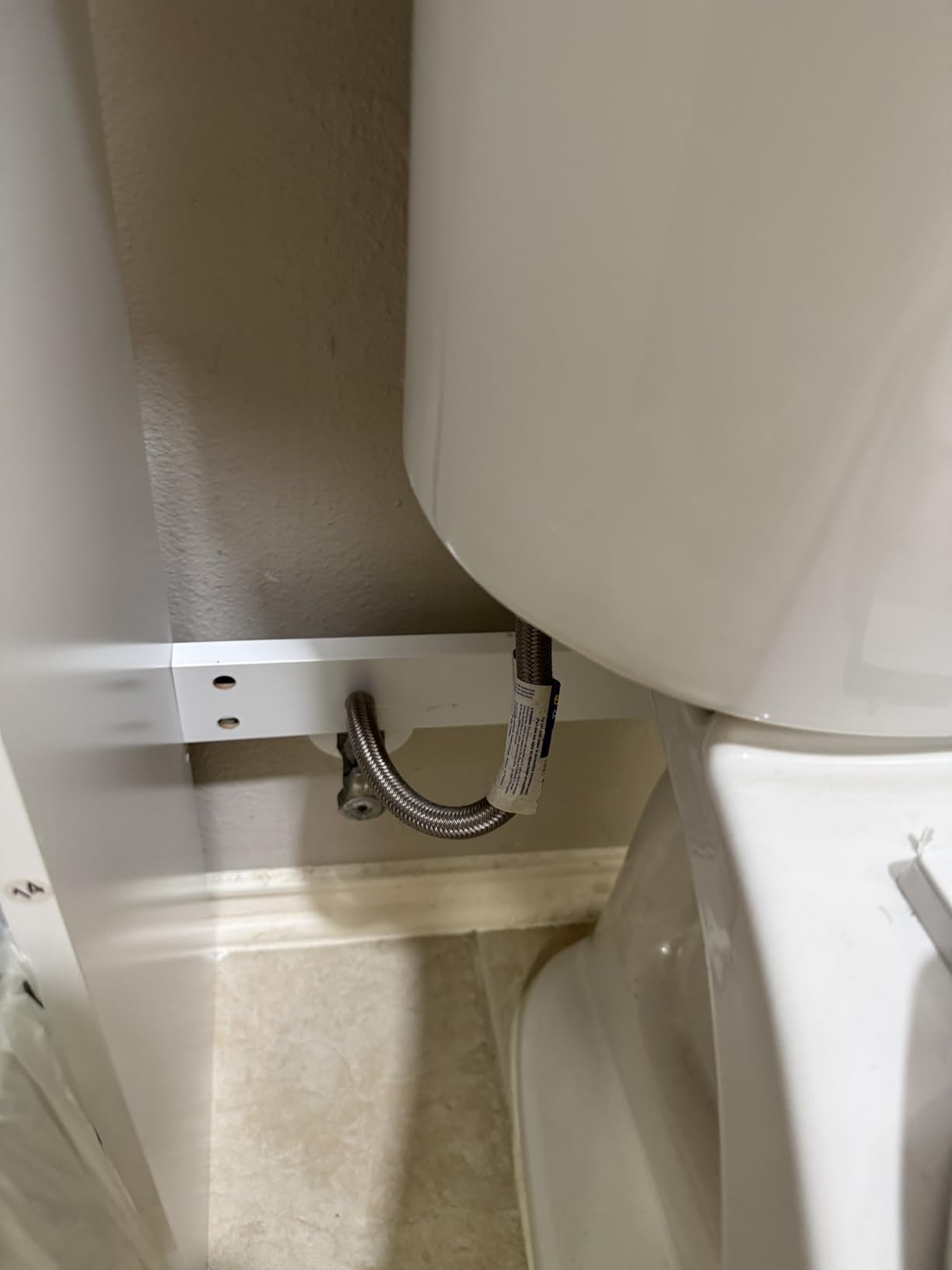 Yaheetech Over the Toilet Storage Cabinet, Bathroom Organizer, White | Adjustable Shelf Frees Up Floor Space, Open Compartment, 2 Beadboard Doors, Holds Towels, Anti-Tip Kit Included customer photo 2