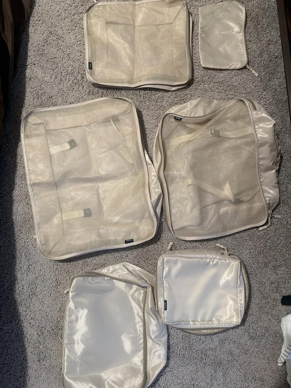 BAGAIL 8 Set Packing Cubes Luggage Packing Organizers for Travel Accessories-Cream customer photo 2