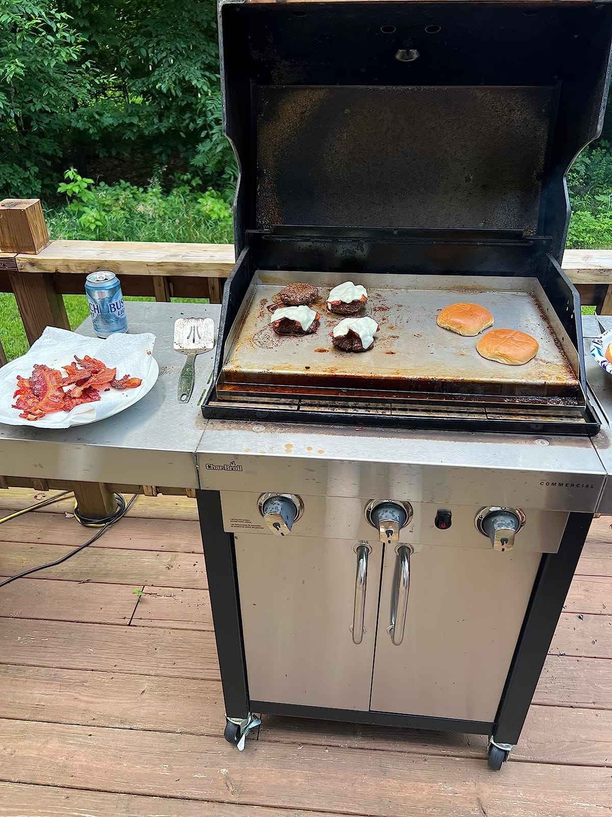 Stainless Steel BBQ Cooking Griddle Universal Flat Top Insert, 12.5