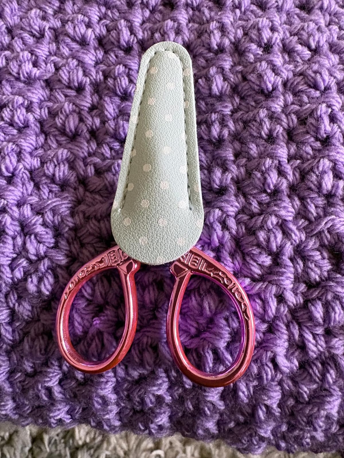 3.6 inch Sharp Embroidery Scissors for Sewing with Premium Leather Sheath customer photo 1