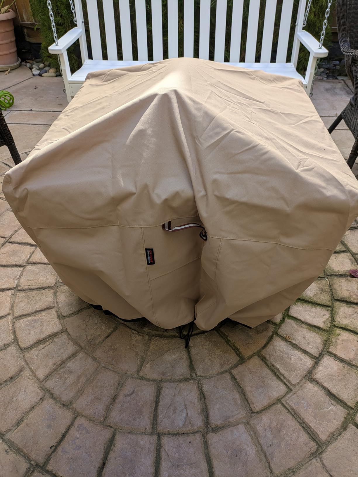 QH.HOME Fire Pit Cover Round 48