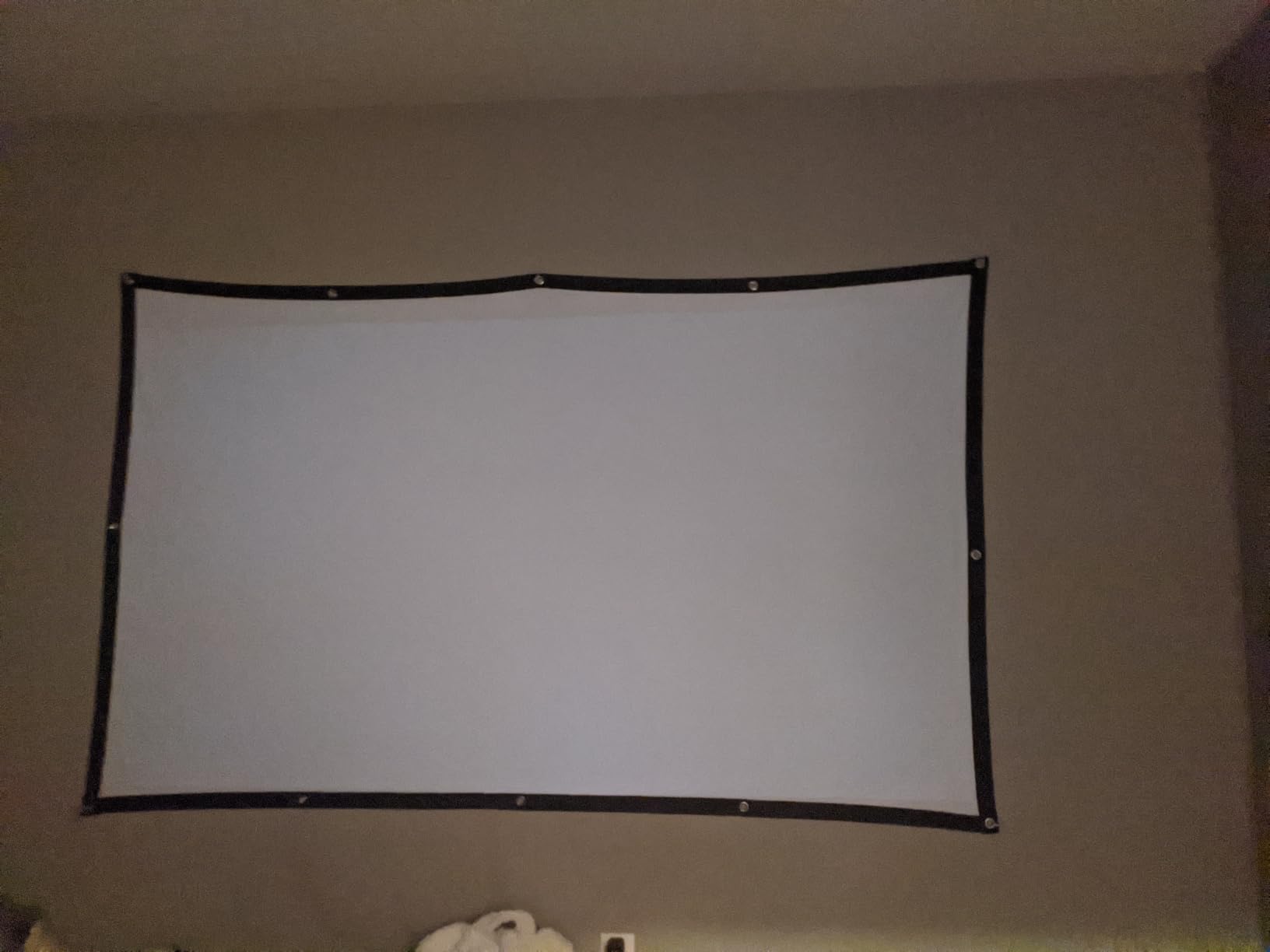AAJK 150inch Outdoor Projector Screen Anti Crease Portable Movie Screen customer photo 1