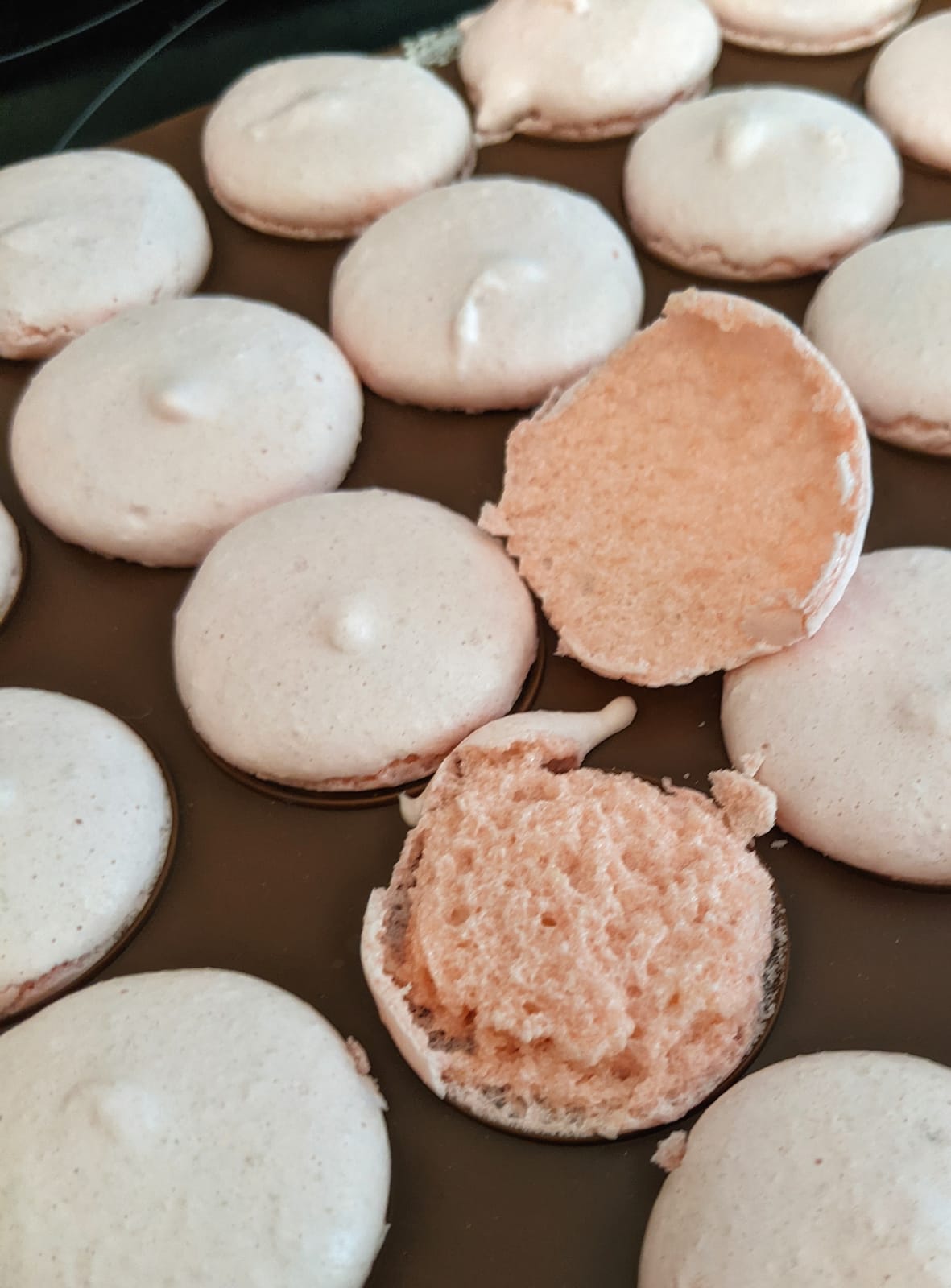 Silicone Macaron Baking Mats, 2 Non-Stick Silicone Baking Mats, Food Safe Baking Mat, Great For Macaron, Cookies, Bread, Pastry, Dessert (2Pcs 48Capavity) customer photo 2