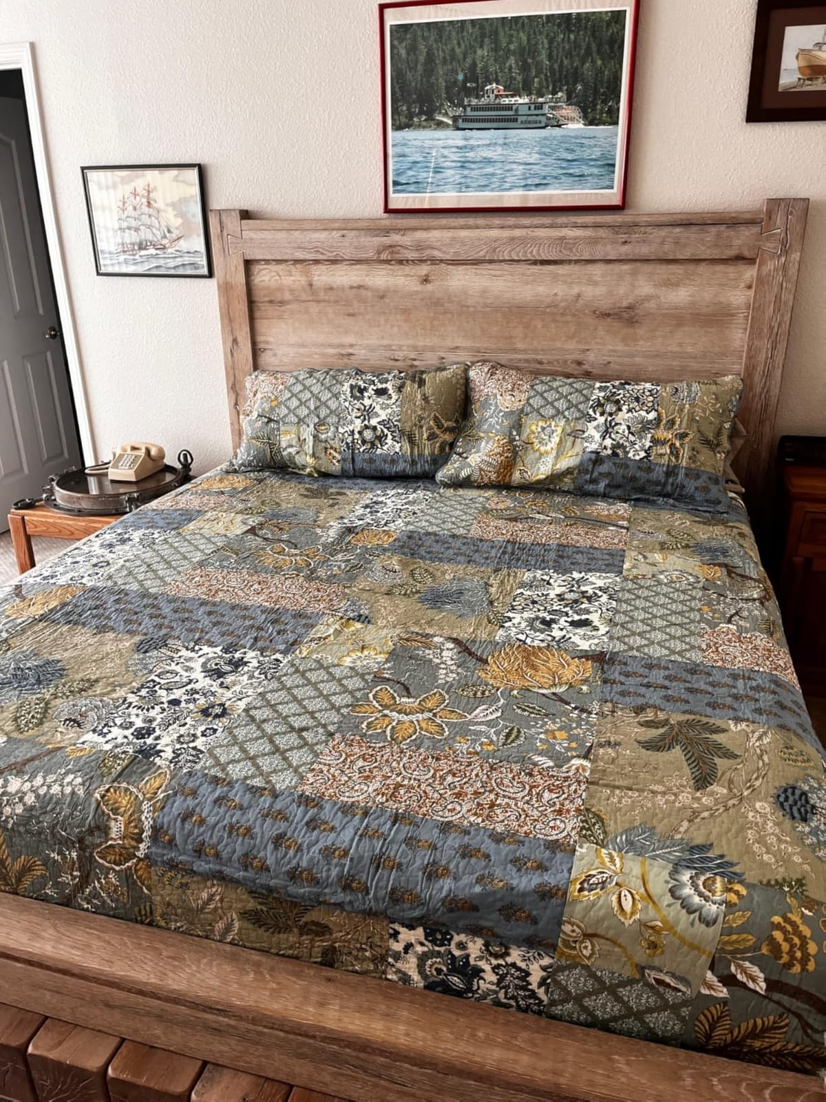 Secgo Queen Comforter Set for Bed - 100% Cotton Quilts Queen Size, Green, Sage Bedspreads (90 * 98 Inch) with 2 Pillow Shams, Patchwork Reversible Lightweight Bedding customer photo 2